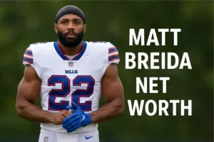 Matt Breida in Buffalo Bills uniform featuring Matt Breida net worth analysis and NFL career earnings