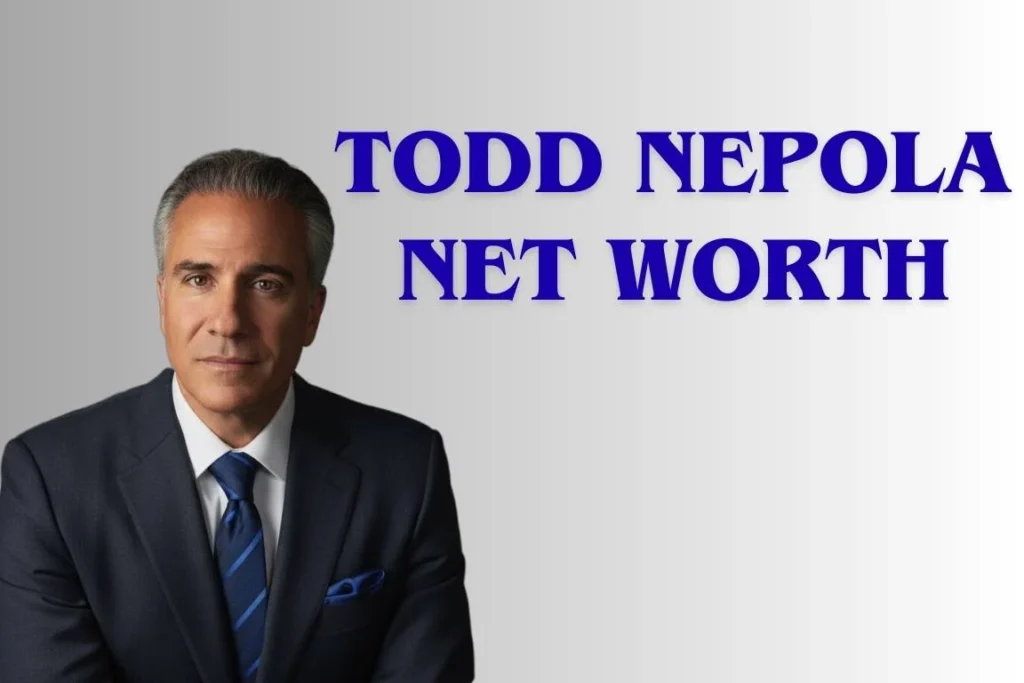 Portrait of Todd Nepola with "TODD NEPOLA NET WORTH" text, highlighting his real estate success and current net worth estimate.
